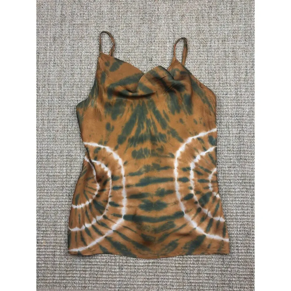 Young Fabulous & Broke Tie Dye Tank | Medium | Brown Green - Picture 2 of 8